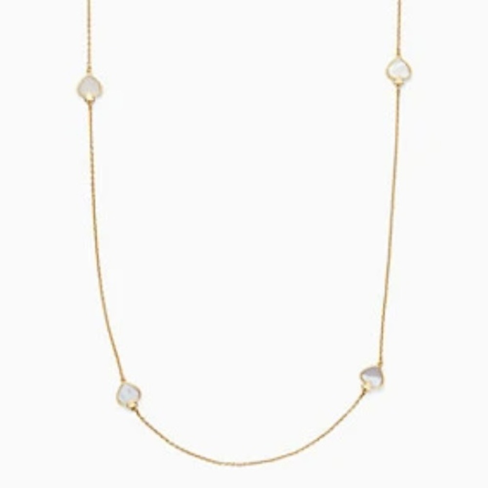 Take 40% Off Kate Spade ♠️ Gold “Signature Spade Scatter” Necklace NWTs - Picture 2 of 7